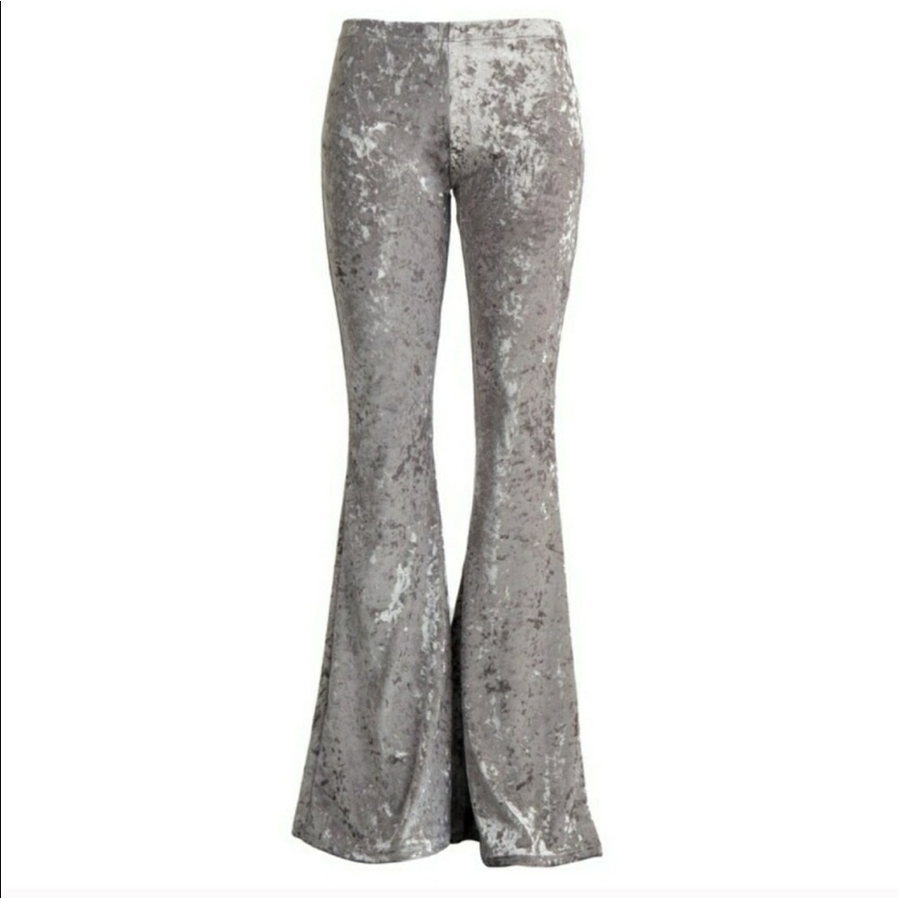 Velvet boho stretch flares